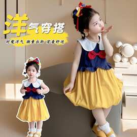 2026夏洛丽塔白雪公主裙连衣裙宝宝洋气时髦女童裙生日周岁礼服裙