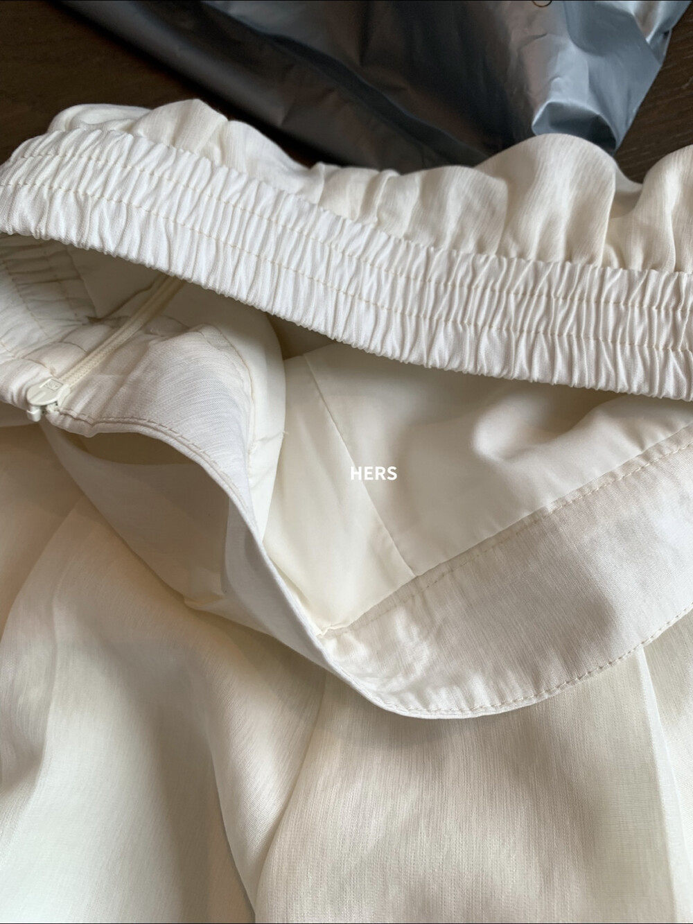 Quần culottes nữ ống rộng cạp cao thun lưng dáng suông phong cách Nhật — Thẻ hồng, màu trắng chi tiết 13