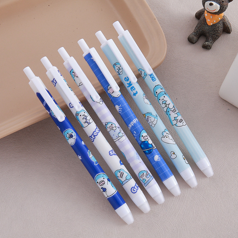 Bolígrafo borrable de alto valor Papelería creativa Bolígrafo de presión de uso fácil para estudiantes Bolígrafo de góner fácil de limpiar Bolígrafo a base de agua de oficina