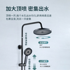 Lifestyle Shower with Black Shower Head, Engineering Shower Head Set, Hotel-Specific Bathroom Shower Head, Factory Wholesale