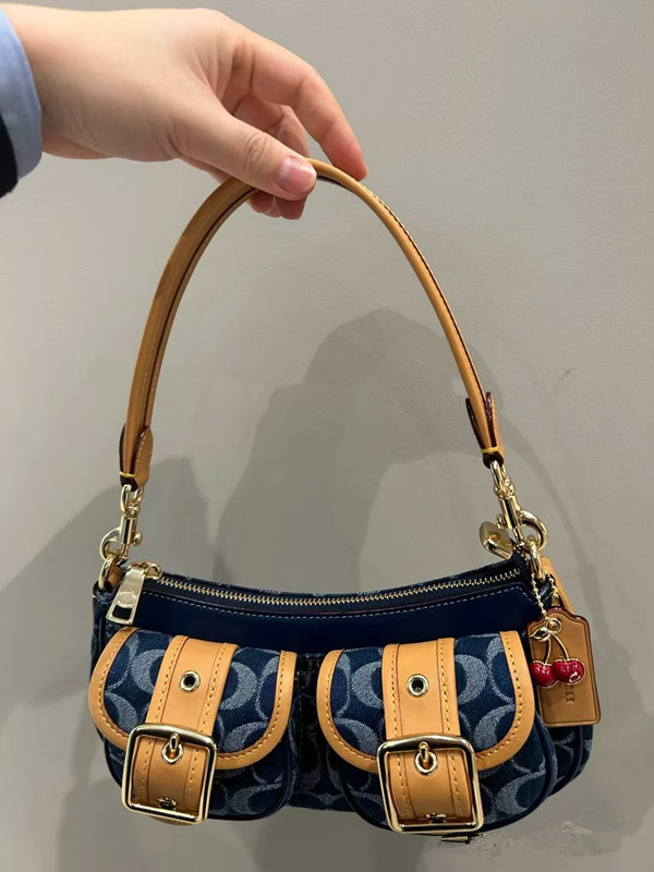 寇家2025新款女包Ashton复古腋下包中古法棍机车包单肩斜挎麻将包|undefined