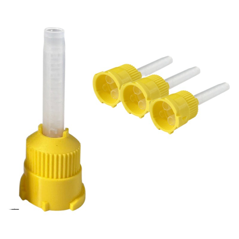 Dental de doble curado cabeza de inyección de resina película de impresión cuerpo ligero cabeza de entrega cabeza de mezcla tubo de mezcla material de inyección ahorro