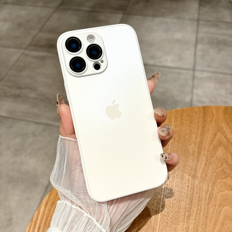 AG轻砂自带镜头膜适用iPhone16手机壳15纯色14情侣13新款12外壳11|undefined