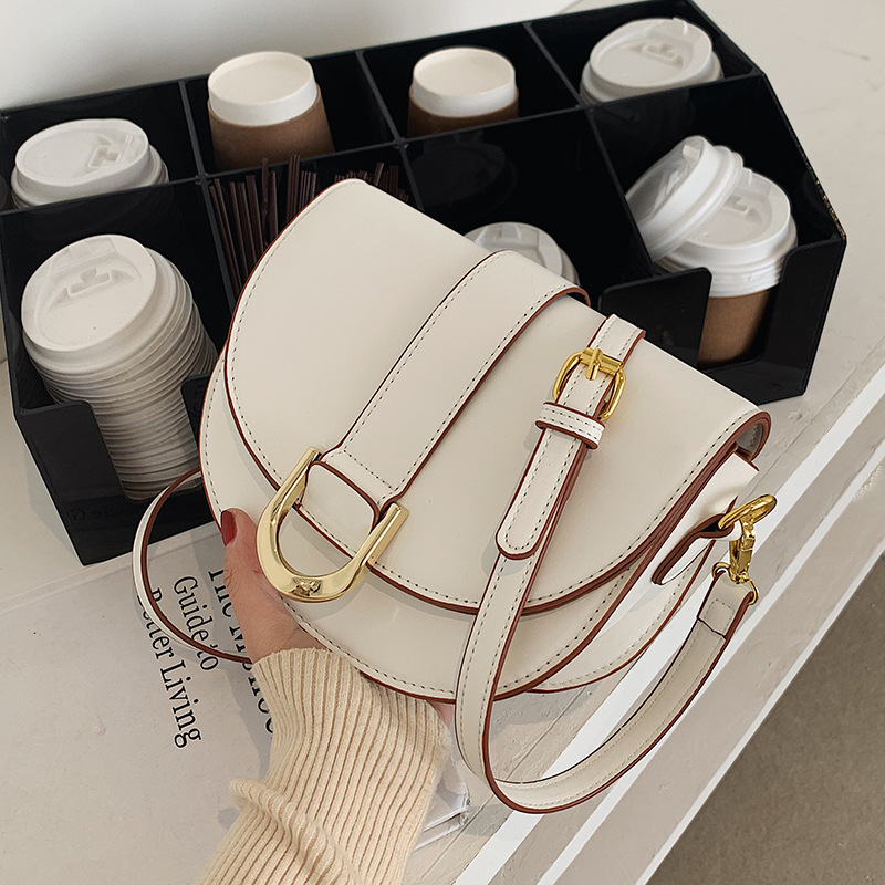 Sac de niche pour femme, nouvelle texture tendance d'automne et d'hiver, sac de selle à main, sac à bandoulière simple, sac à aisselle_voghion.com