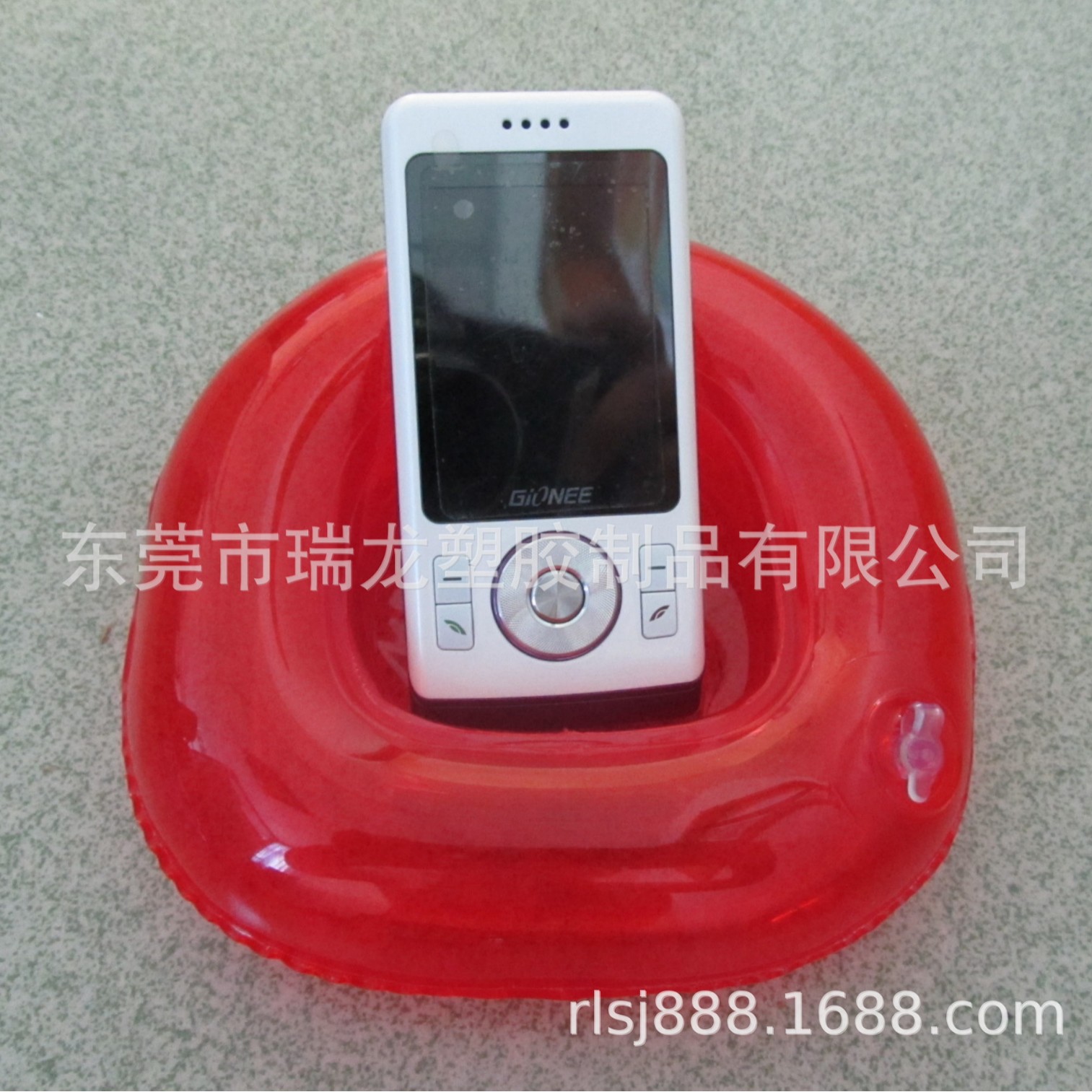 Inflatable Pvc Mobile Phone Sofa Cup Holder Customized Environmentally Friendly Water Floating Toy Blue Cat Animal Waterproof Mobile Phone Holder