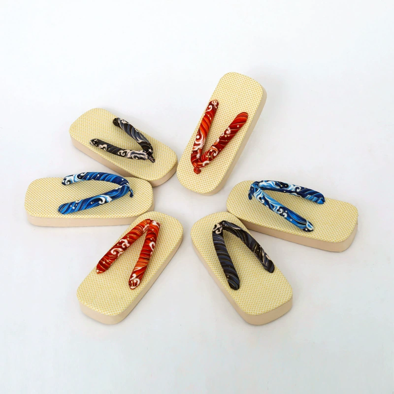 Толстые тапочки с имитацией сабо в японском стиле, деревянные тапочки для мужчин и женщин, плоские деревянные тапочки, шлепанцы в китайском стиле