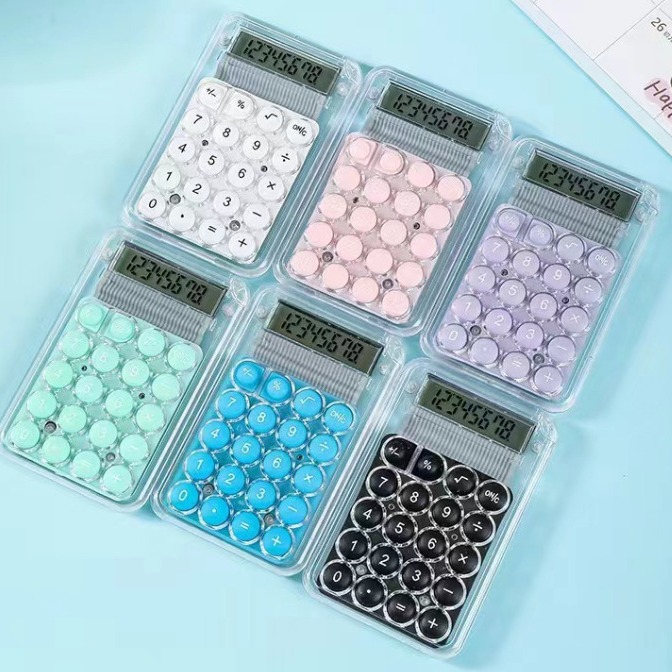 可爱迷你小号糖果色时尚学生考试工作学习财务会计掌上便携计算器