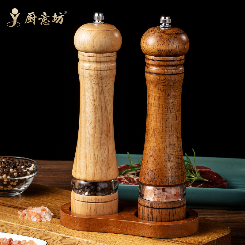 胡椒研磨器手動研磨瓶家庭用研磨胡椒粉黒胡椒研磨ベースセット|undefined