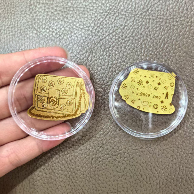 黄金手机贴足金999平安喜乐公主请发财招财进宝吉祥金贴礼品|undefined