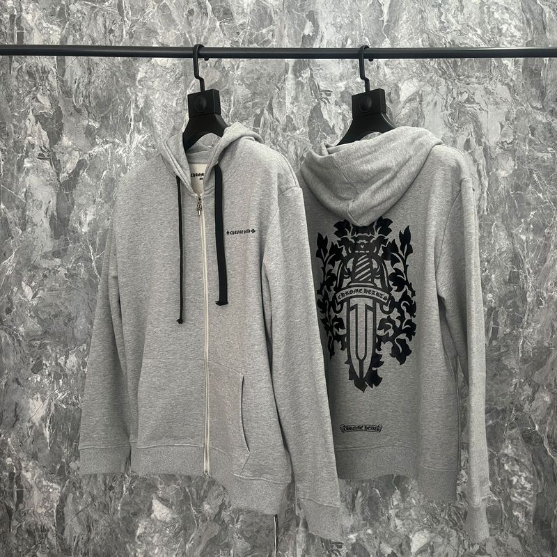 25ss正确版Chrome Hearts 克罗伈十字架连帽卫衣百搭潮流时尚批发|undefined