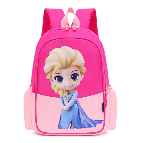 Ladies' live streaming wholesale double shoulder backpack for 2-9 year old children, cartoon style, kindergarten girl school bag, princess backpack