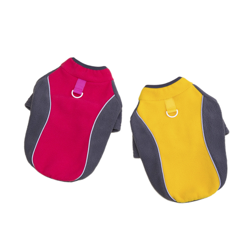宠物狗狗衣服秋冬装新款亚马逊宠物服装泰迪比熊冬季抓绒夜光绒衣|undefined