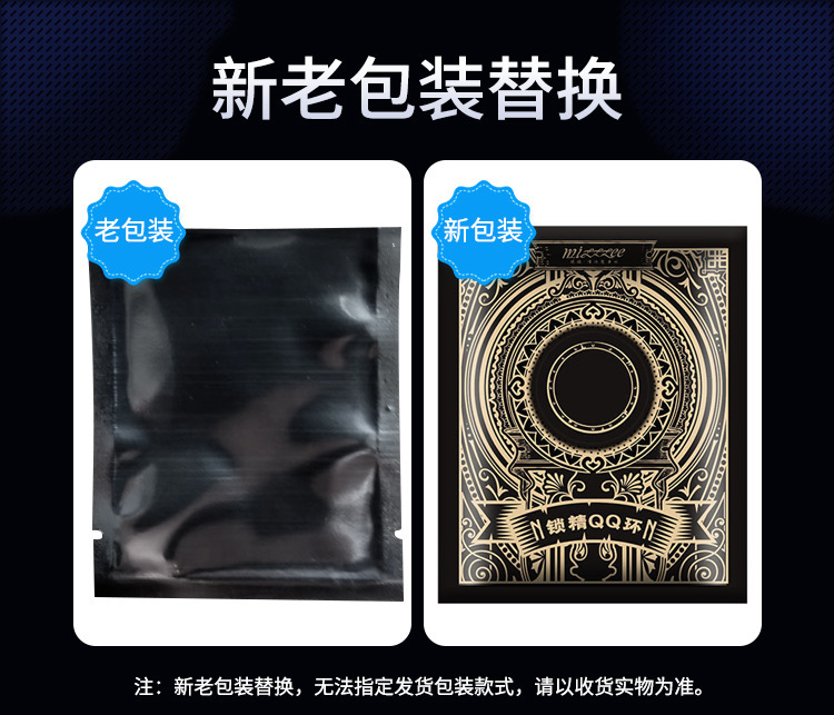 Locking Semen Ring for Men, TPR Glans Cover Foreskin Ring, Manual Adult Toy — detail image 1