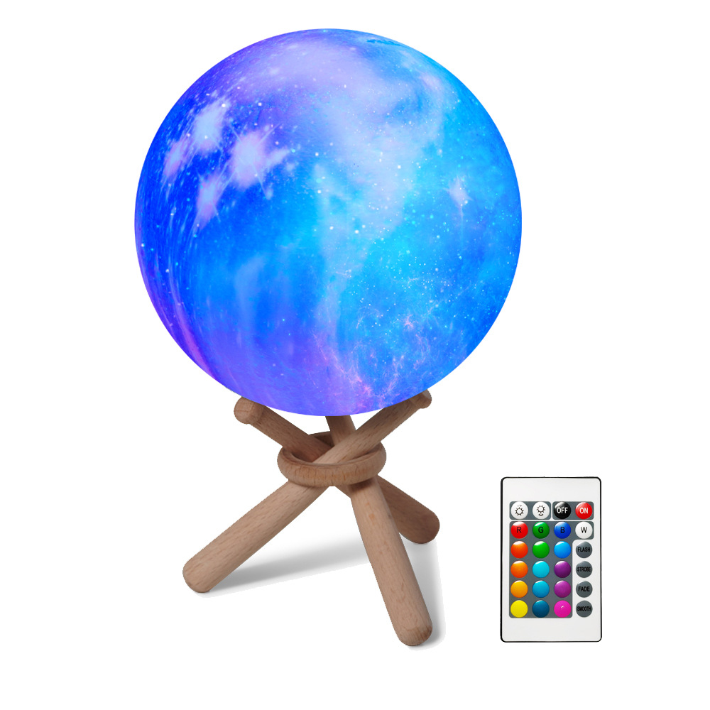 다채로운 스타 문 램프 뉴베이스 10cm