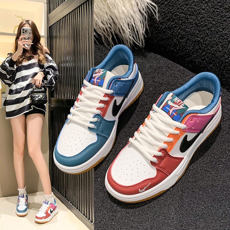 情侣2025年春季新款低帮篮球鞋透气aj板鞋空军一号运动休闲鞋女鞋