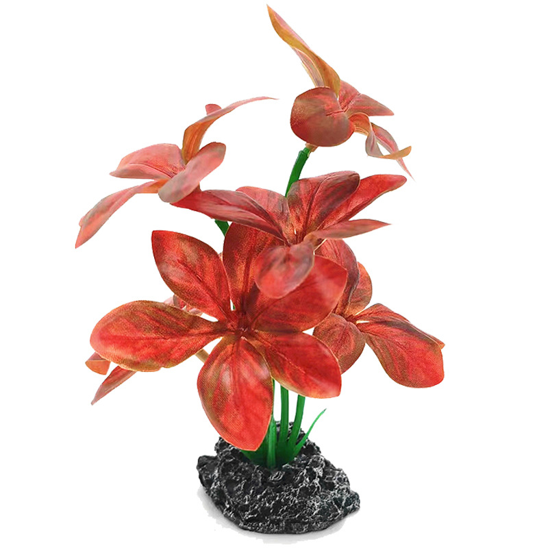 Simulación de plástico, plantas verdes, paisajismo, decoraciones de jardinería, adornos de peceras, simulación de plantas acuáticas, hojas, flores y plantas