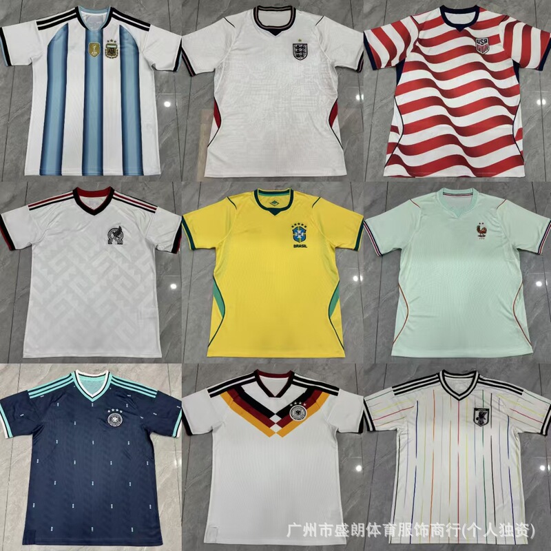 26 World Cup Football Jerseys Brazil Germany Argentina Jerseys Adult Fan Version Training Uniforms Breathable Factory Direct Sales 26 World Cup Football Jerseys Brazil Germany Argentina Jerseys Adult Fan Version Training Uniforms Breathable Factory Direct Sales