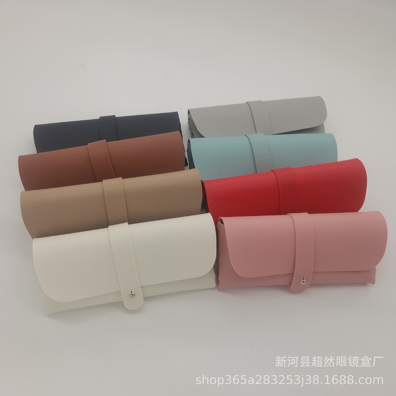Factory wholesale soft bag glasses case compression new sunglasses leather woven glasses case in stock wholesale