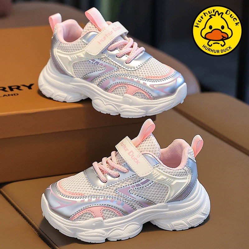 Детская обувь для девочек обувь весна и осень 2024 новые дышащие кроссовки для бега с мягкой подошвой обувь для мальчиков