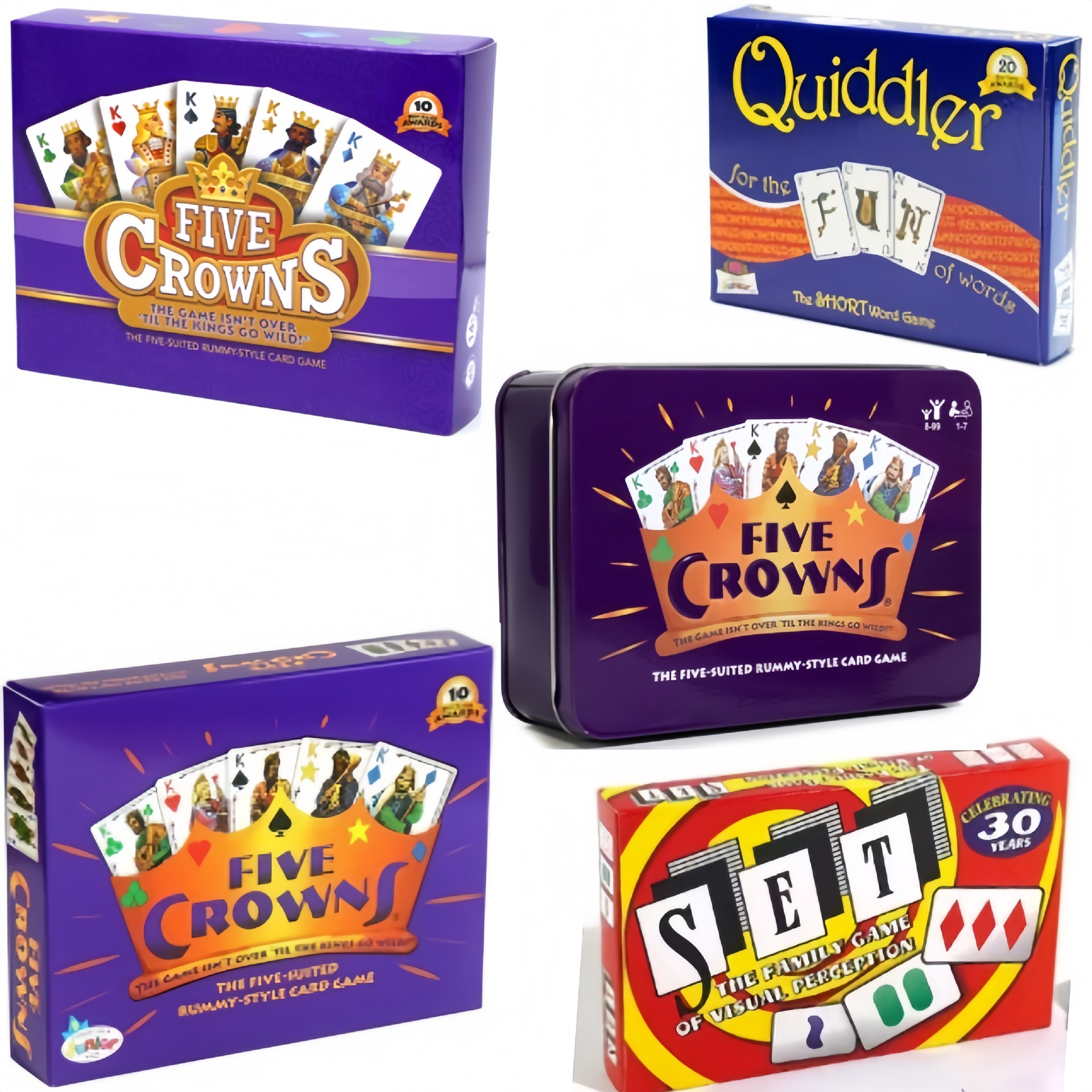 English Chess and Card Game Five Crowns Crown Board Game Card Quiddler Magician Game Toy