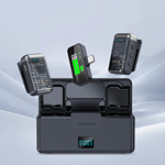 跨境新品无线麦克风领夹式带充电仓手机收音录音降噪直播麦领夹麦