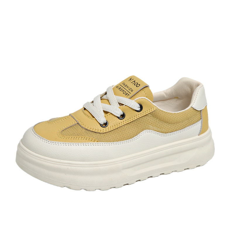 Zapatos blancos de boca baja retro mujeres 2025 verano nuevos zapatos individuales zapatos blancos huecos transpirables casuales de fondo plano mujeres