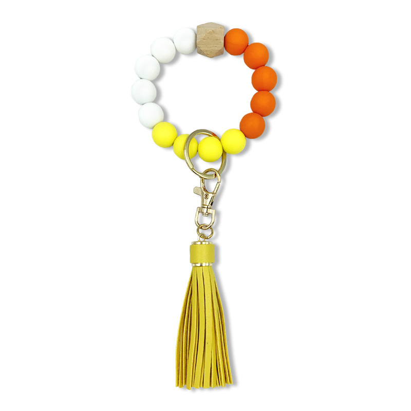 50g Weight Bag Pendant, Keychain Classification 1 Piece Quantity 1 Piece Retro Simple Style Geometric Silica Gel Plating Unisex Bag Pendant Keychain