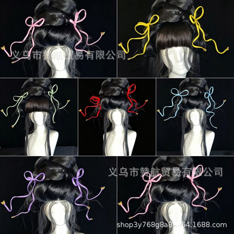 Anti-Gravity Hairband with Bow, Butterfly Cosplay, Fairy-Style Retro Outfit, Versatile, High Aesthetic Value, Super Fairy-Like, Simple Hanfu Accessory