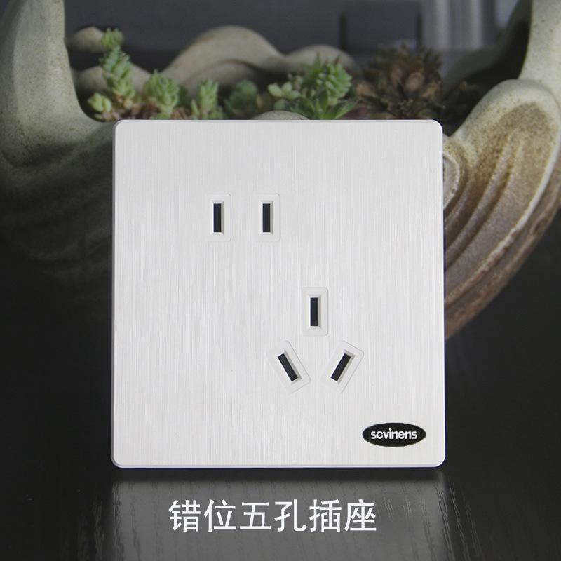 Misaligned five-hole socket