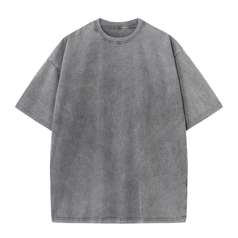 Cotton retro short sleeve T-shirt, oversize