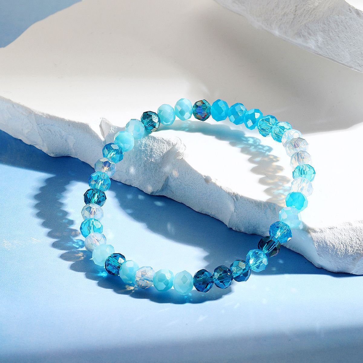 hot selling bracelets are versatile and high end Bohemian elastic line summer crystal bracelet set_voghion.com