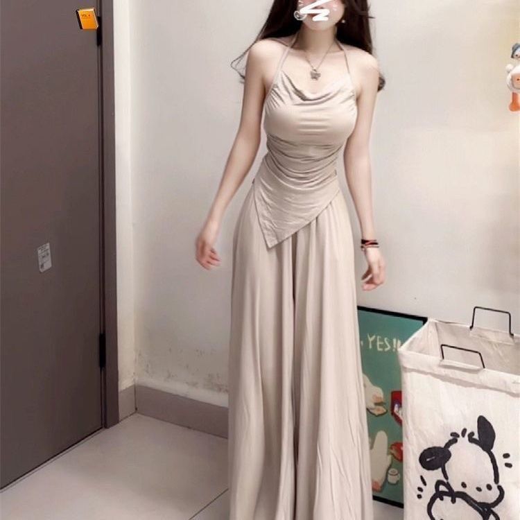 2025早秋新款慵懒风连衣裙子气质女装高级感秋季穿搭一整套装长裙|undefined
