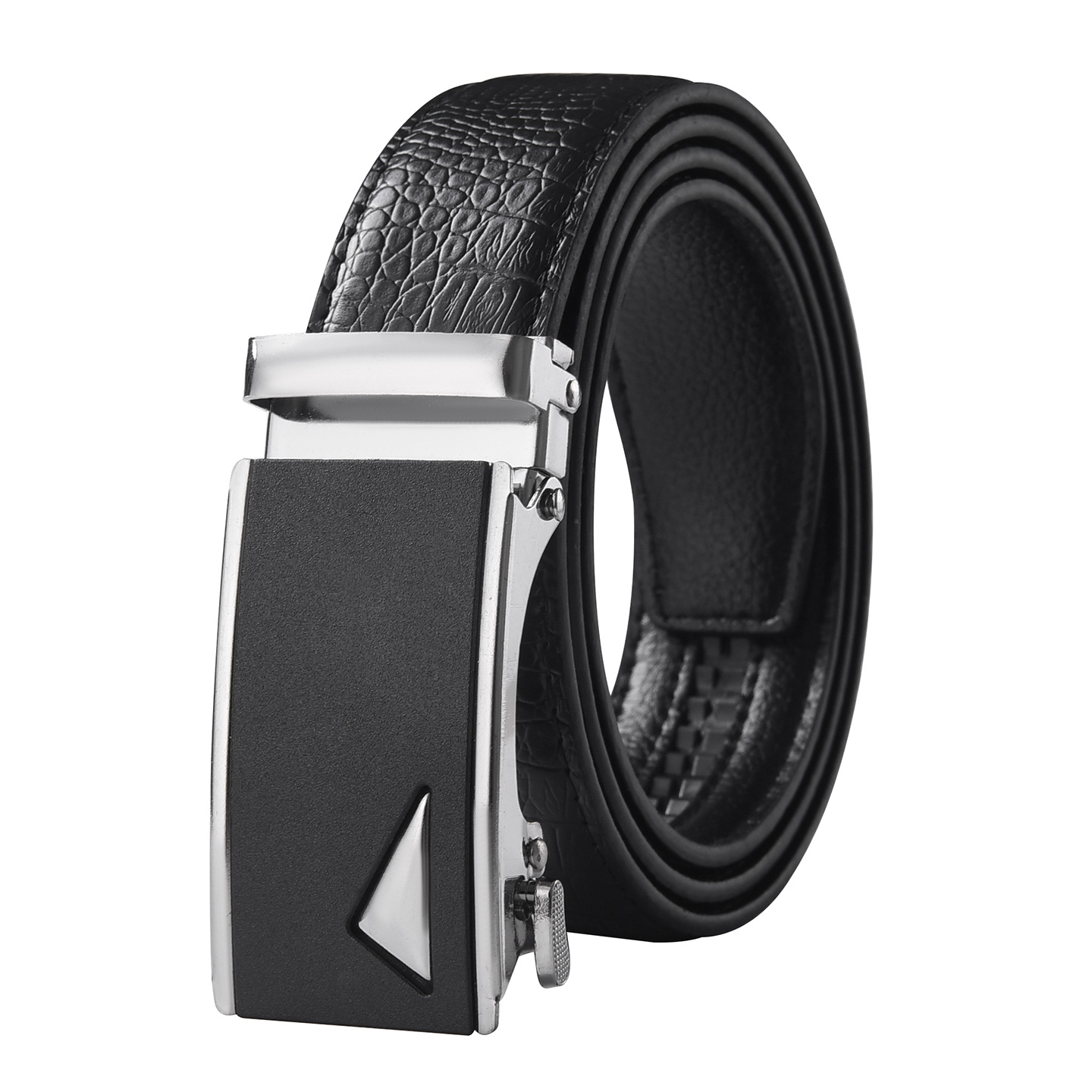 Cinturón negro de una sola línea triangular