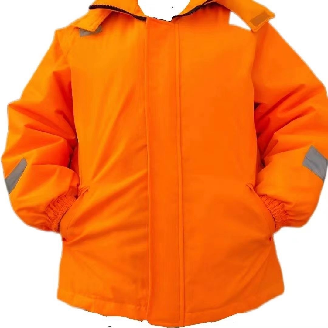 秋冬季船用保暖工作救生衣 保暖服 海上防寒防风防雨水钓鱼长袖服