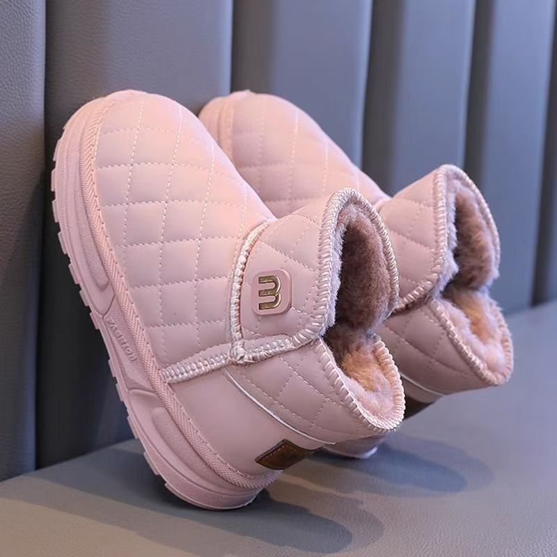 2025 botas de nieve de niñas de invierno nuevos niños engrosados impermeables botas de algodón para niños calentadores de algodón image 7