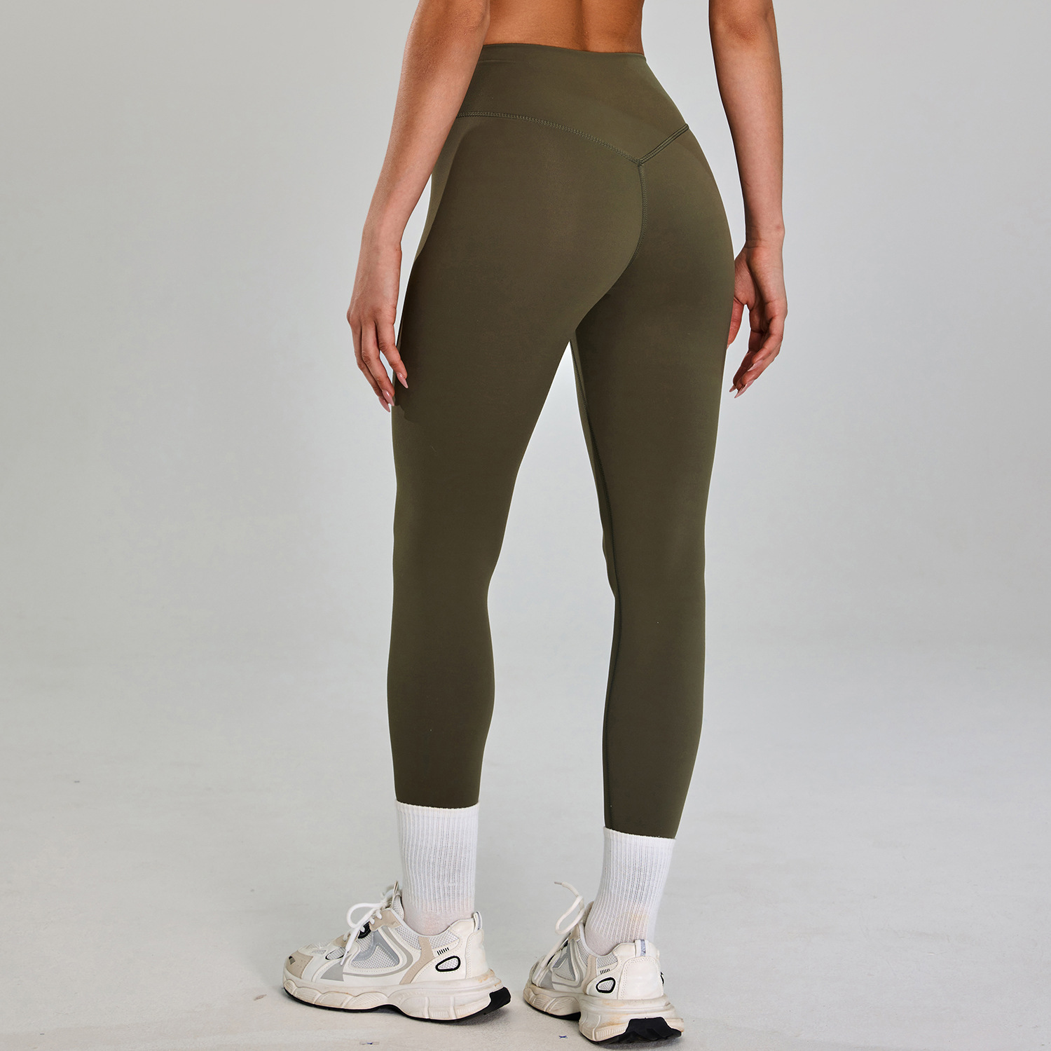 Pantalones deportivos transpirables de secado rápido transfronterizo para mujeres, pantalones deportivos ajustados para correr, pantalones de yoga desnudos de cintura alta y glúteos