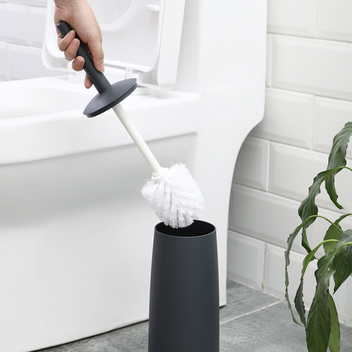 Toilet Brush Wholesale Household Cleaning Brush Plastic Japanese Modern Simple Toilet Brush with Base Bathroom No Dead Angle