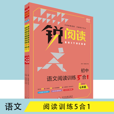 锐阅读 初中语文阅读训练5合1 中学教辅 分级训练 各地真题模拟