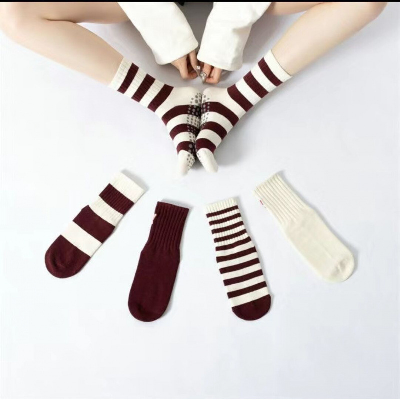 Yoga Socks, Non-Slip Women's Pilates Socks, Indoor Fitness Floor Socks, Adult Dance Non-Slip Socks