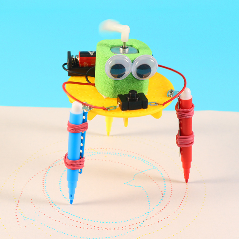 Diy落書きロボット科学技術小制作小中学生創意小発明科学実験新商品卸売り|undefined