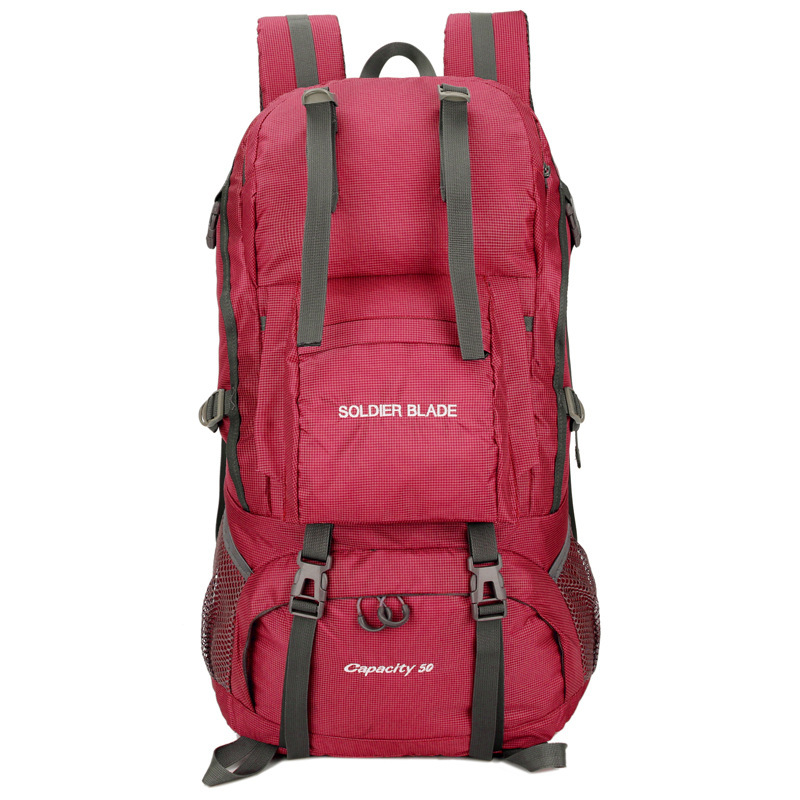 Ventas directas de la fábrica Comercio exterior solo mochila de deportes al aire libre 50 impermeable bolso del alpinismo hombres mochila de gran capacidad senderismo