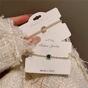 Green bag, bracelet, accessory, Korean style, 2023, light luxury style