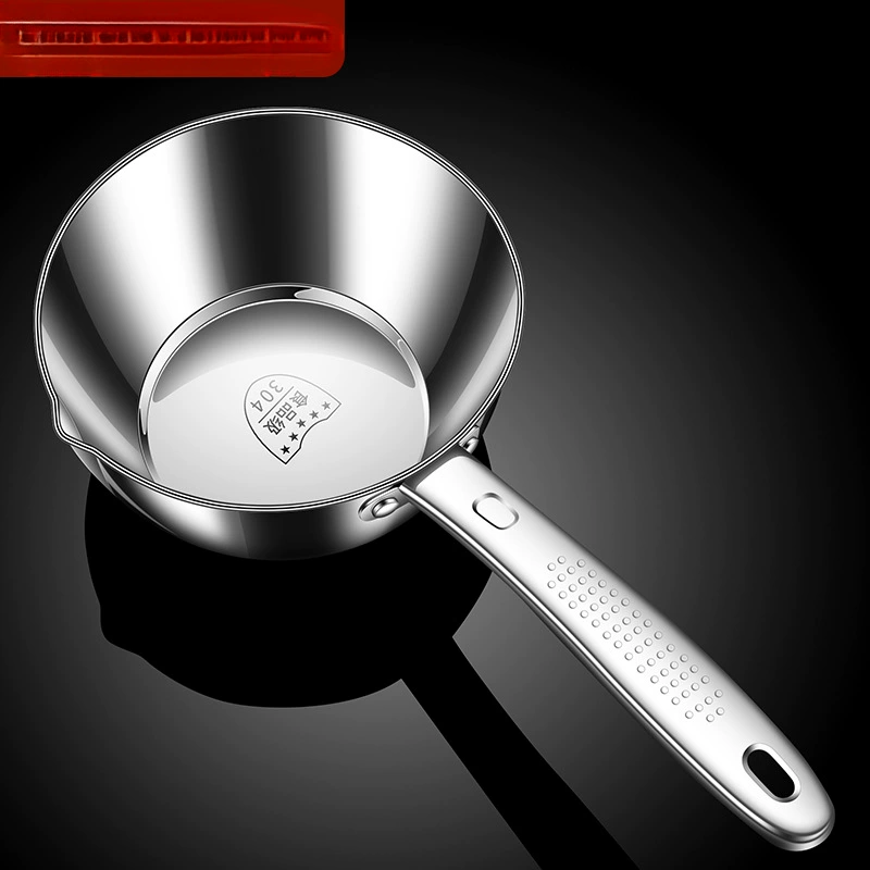 Ложка для воды из нержавеющей стали 304 для домашней кухни, утолщенная ложка для воды с длинной ручкой, скиммер для воды, большая ложка для воды.