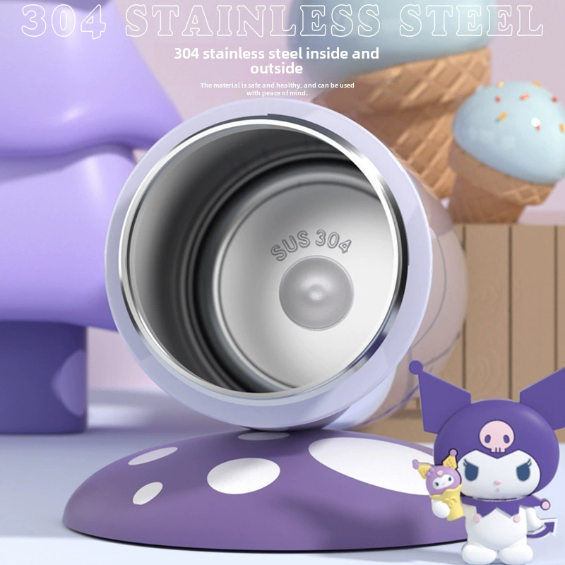 Sanrio, детская мультяшная забавная качественная наперсная стеклянная нержавеющая сталь