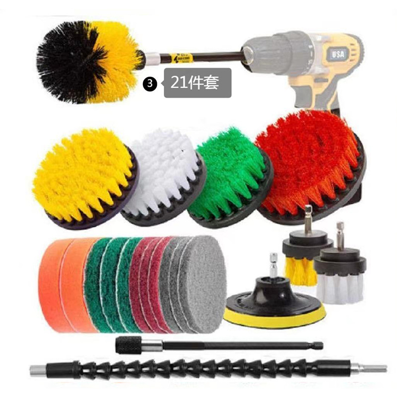 Amazon taladro eléctrico traje sofá piso muebles de limpieza eléctrica disco cepillo de eliminación de polvo pulido cepillo de cabeza traje