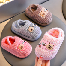 女童棉拖鞋家居卡皮巴拉亲子鞋防滑软底毛拖鞋男童宝宝棉拖鞋冬天