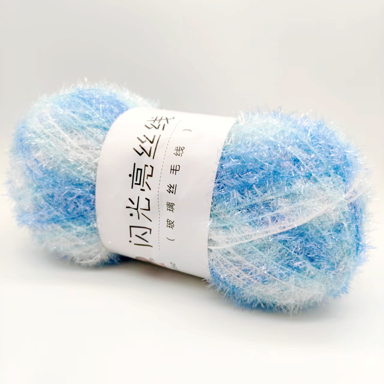 Coreano plato Toalla de vidrio de lana de seda de bricolaje tejido a mano muñeca de oro hilo tejido bolsa de hilo de seda brillante en stock al por mayor