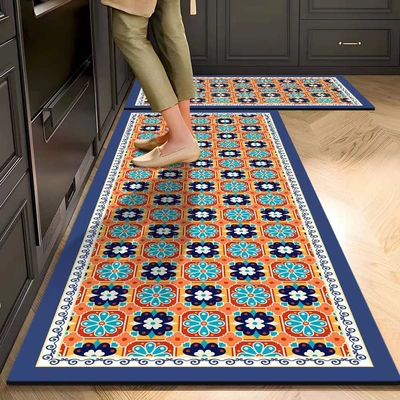 Avtomobil döşəmə paspasları — Kitchen Floor Mats, Carpets, Oil-Proof - rytc-13-technical-cloth-rubber-sole-40x60cm-one-piece