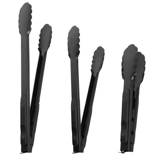 Black non-stick food clip steak barbecue clip baking bread clip kitchen baking tool multi-functional buffet clip