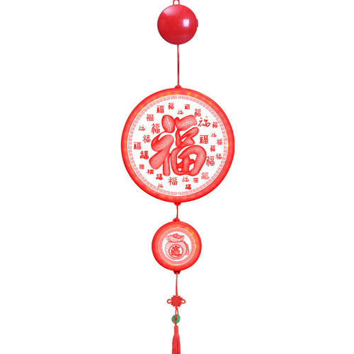 Chinese knot wholesale New Year pendant Spring Festival acrylic blessing pendant  festive Year of the Rabbit decorative lanterns